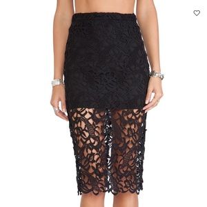 Lace Midi Skirt